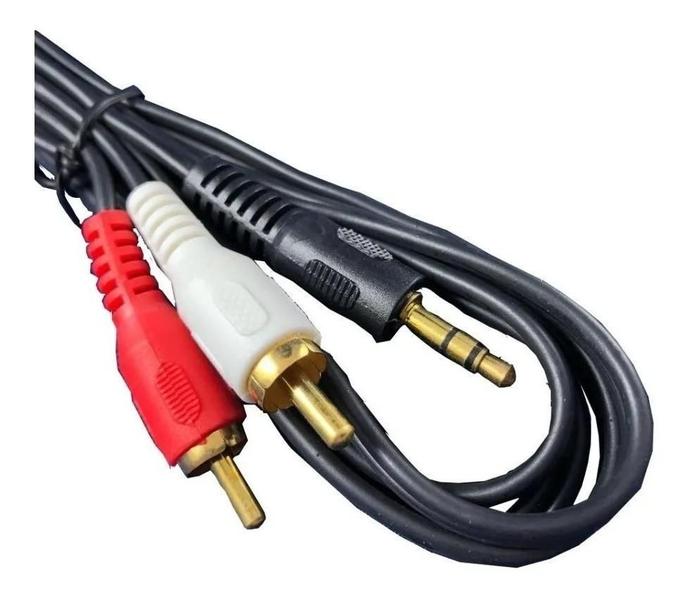 Imagem de Cabo Mbtech P2 X 2 RCA Preto 1,5m - Áudio e Vídeo