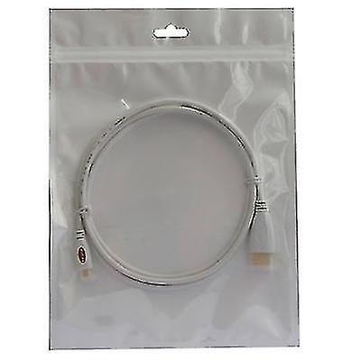 Cabo micro HDMI para HDMI de 1 m branco - HUOGUO Imagem de Cabo micro HDMI para HDMI de 1 m branco