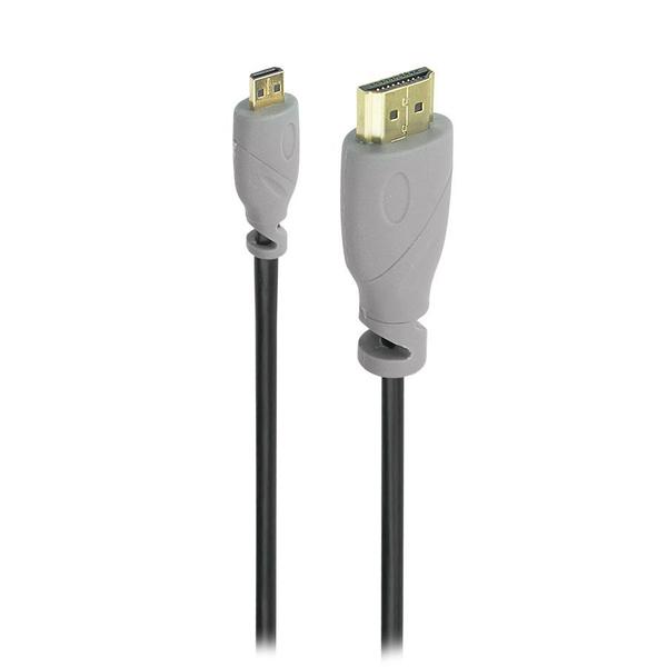 Imagem de Cabo Micro HDMI X HDMI 2.0 4K ULTRAHD 19P 3M Suporte a HDR