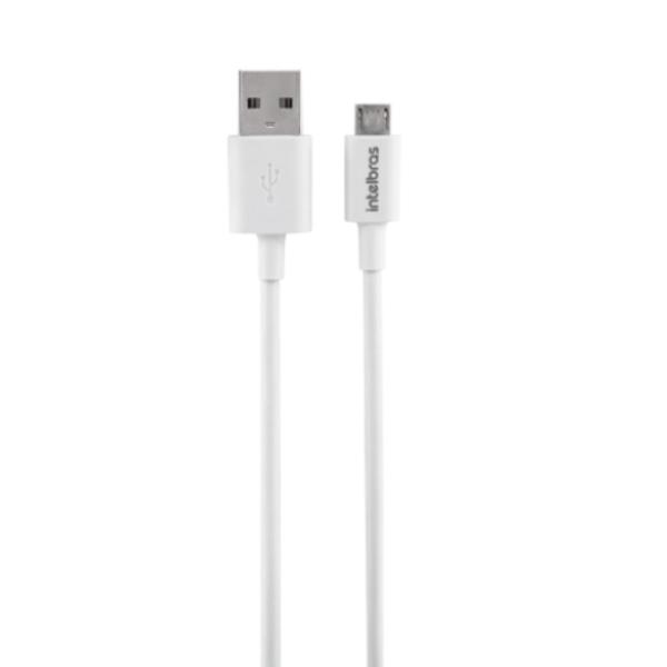 Imagem de Cabo Micro USB EUAB 12PB 1,2m Branco 3,0A Intelbras