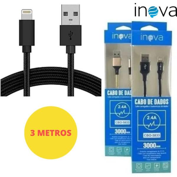 Imagem de Cabo Micro USB Nylon 2.4 (3M) 5832 Inova - Cores 