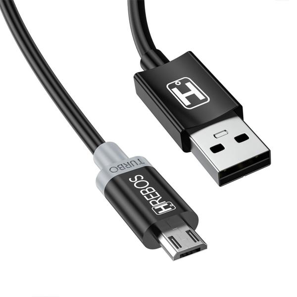 Imagem de Cabo micro usb turbo 1 Metro Hrebos hs-025 Compatível com Samsung A01 A02 A03 Core