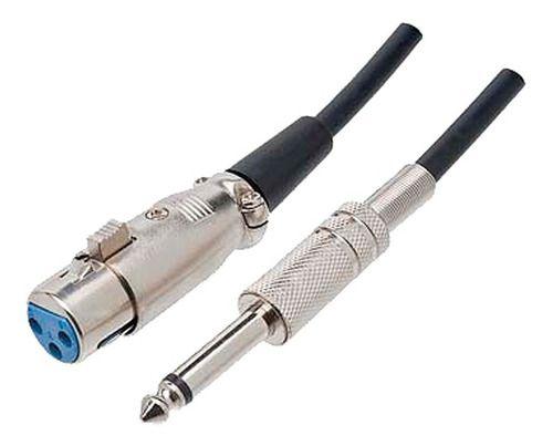 Imagem de Cabo Microfone E Violão Mono Xlr / P10 10 Metros Mxt