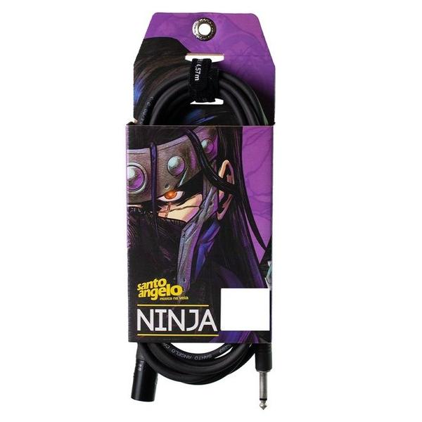 Imagem de Cabo Microfone Santo Angelo Ninja P10xXlr 3,05m 10FT