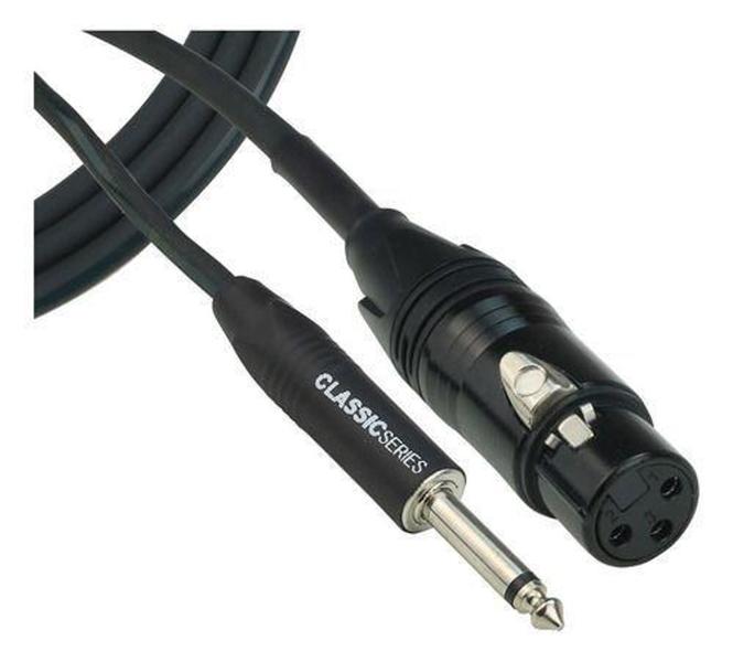 Imagem de Cabo Microfone Xlr Femea X P10 Macho Mono 3,05 Metros Prof - MAC CABOS