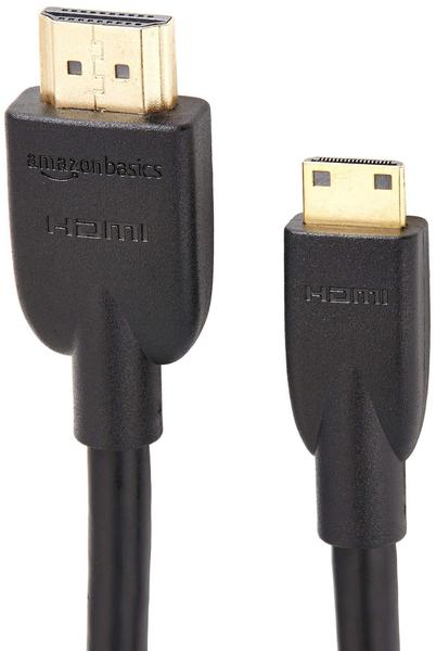 Imagem de Cabo Mini HDMI de alta velocidade Amazon Basics para HDMI 1,8 m preto