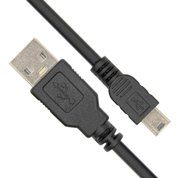 Imagem de Cabo Mini Usb V3 Com Fio Para Carrega Controle Ps3 De 1.8M