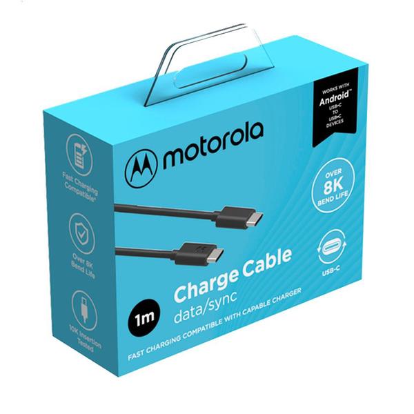 Imagem de Cabo Motorola Usb-C Para Usb-C 1M Moto G7, G8, G9, G20- Orig