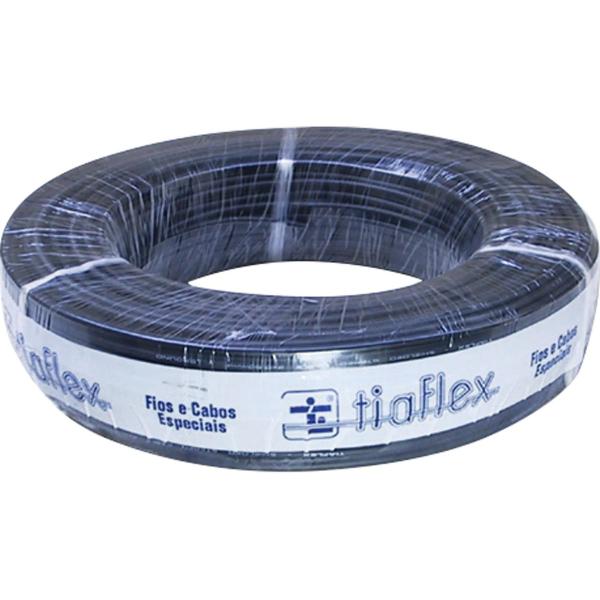Cabo Multicanal 4P X 24AWG Preto Tiaflex - RL / 50 Imagem de Cabo Multicanal 4P X 24AWG Preto Tiaflex - RL / 50