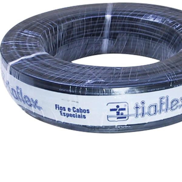 Cabo Multicanal 4P X 24AWG Preto Tiaflex - RL / 50 Imagem de Cabo Multicanal 4P X 24AWG Preto Tiaflex - RL / 50