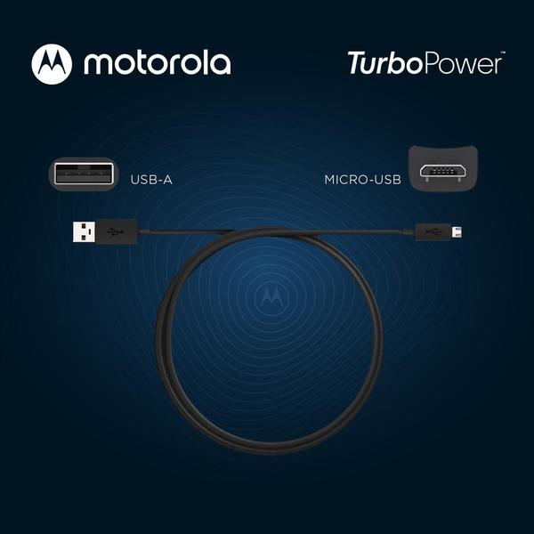 Imagem de Cabo Original Motorola Micro Usb 2 Metros - Moto E5 Plus, G4 Plus, G5 Plus, G6 Play, E6s, E6i, E7 Plus, G4 Play, G5, G8 Power Lite