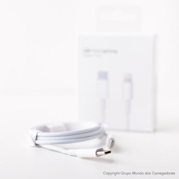 Cabo Original USBC 1 Metro Turbo Lightning Branco Compativel Iphone-11-12-13-14/ipad - Foxcom Imagem de Cabo Original USBC 1 Metro Turbo Lightning Branco Compativel Iphone-11-12-13-14/ipad