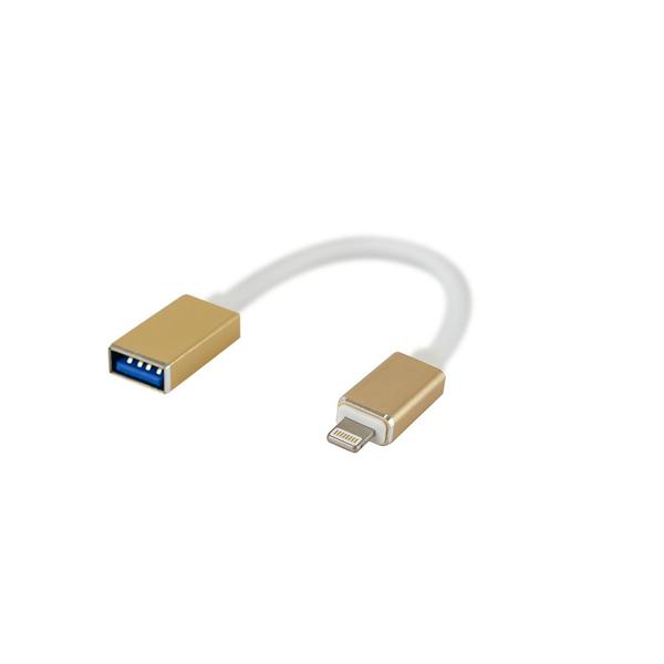 Imagem de Cabo Otg Evus C-078 Lightning X Usb 2.0 15Cm