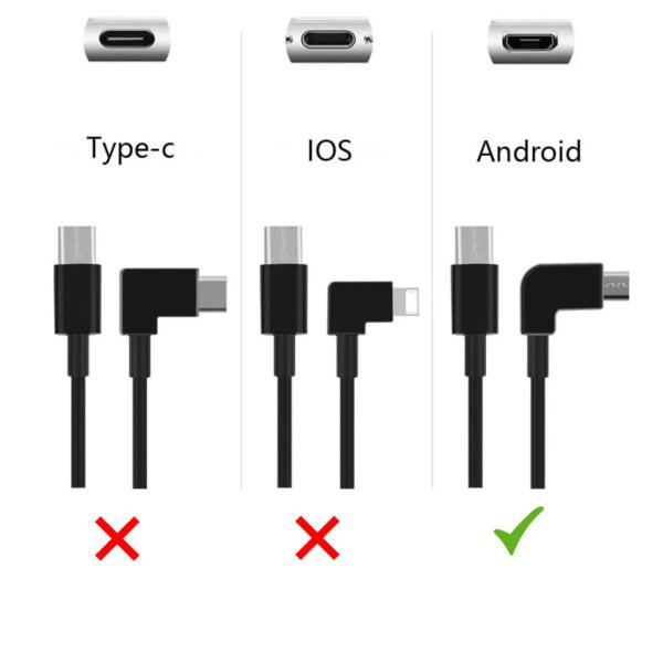 Cabo OTG USB-C Micro-USB DJI Mini 2/3/Air 2S/Mavic 3 e DJI Pocket - ProAventura Imagem de Cabo OTG USB-C Micro-USB DJI Mini 2/3/Air 2S/Mavic 3 e DJI Pocket