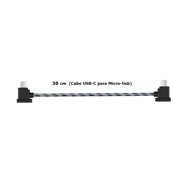 Cabo OTG USB-C Micro-USB DJI Mini 2/3/Air 2S/Mavic 3 e DJI Pocket - ProAventura Imagem de Cabo OTG USB-C Micro-USB DJI Mini 2/3/Air 2S/Mavic 3 e DJI Pocket