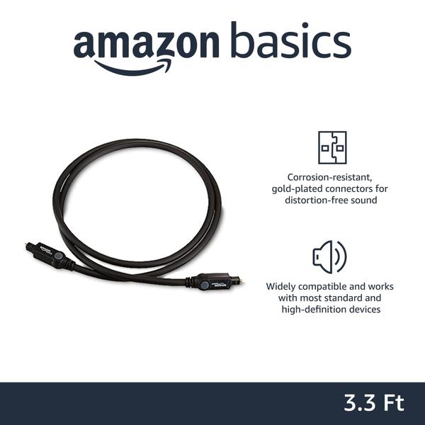 Imagem de Cabo Ótico Digital Amazon Basics - 1m - Preto