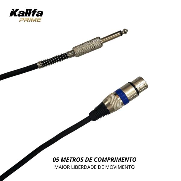 Imagem de Cabo P10 Audio XLR Mesa Som Profissional 05m Mic Pro