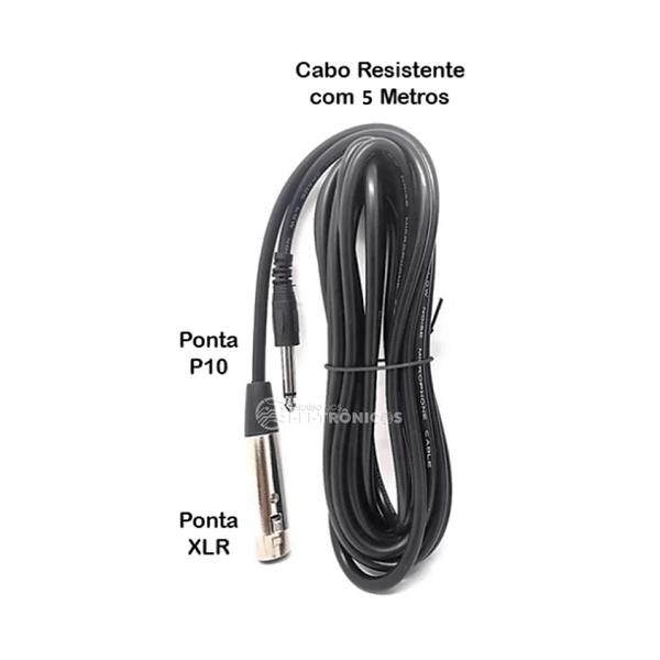 Imagem de Cabo P10 Mono E Xlr Instrumentos Musicais E Microfones MCB015