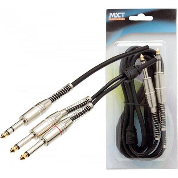 Cabo P10 ST X 2 P10 MONO PROF 1,80 MT - Mxt Imagem de Cabo P10 ST X 2 P10 MONO PROF 1,80 MT - Mxt