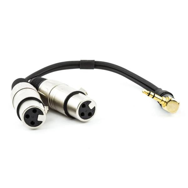 Imagem de Cabo P2 90 Estereo Para 2 Xlr Femea - 5 Mt