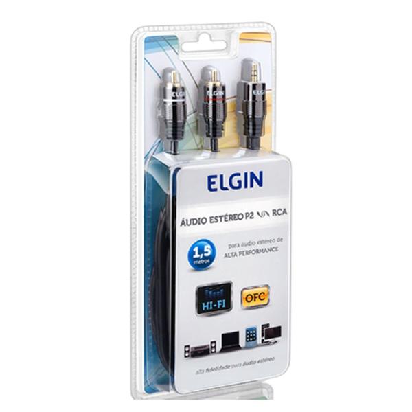 Cabo P2 Elgin P2-Macho - 2 RCA-Macho 1,5M: Som e Imagem - A.R Variedades MT Imagem de Cabo P2 Elgin P2-Macho - 2 RCA-Macho 1,5M: Som e Imagem
