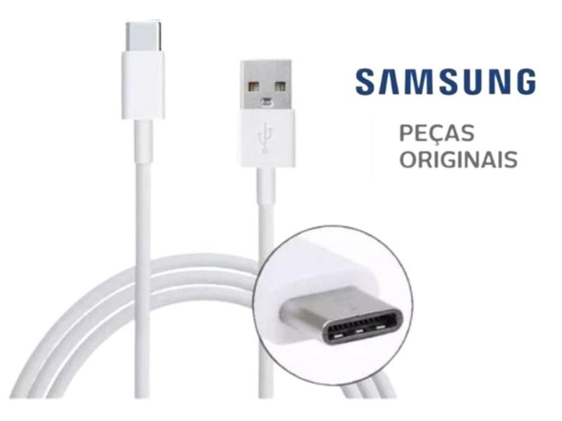 Cabo Padrão USB-C Samsung Original Type-C Galaxy A52 Modelo SM-A525 Imagem de Cabo Padrão USB-C Samsung Original Type-C Galaxy A52 Modelo SM-A525