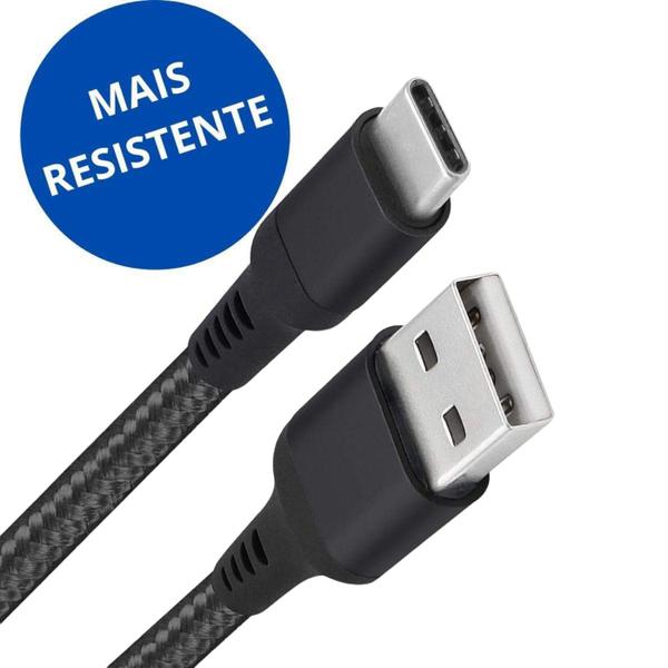 Imagem de Cabo Para Carregador Tipo C Preto Para Samsung A23