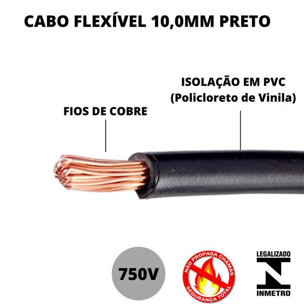 Imagem de Cabo Para Circuito De Aquecedores E Força 10,0mm 80 Metros azul