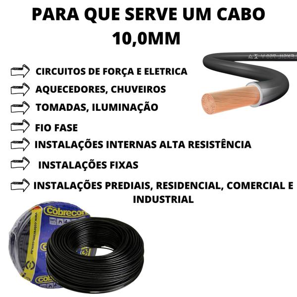 Imagem de Cabo Para Circuitos De Elétrica 10,0mm Rolo Com 35 Metros