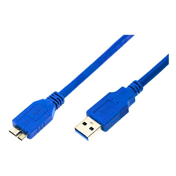 Imagem de Cabo para HD Externo USB 3.0 Mais Veloz Cabo Azul Flexível Cabo USB 3.0 Cabo SSD Cabo para Hub USB