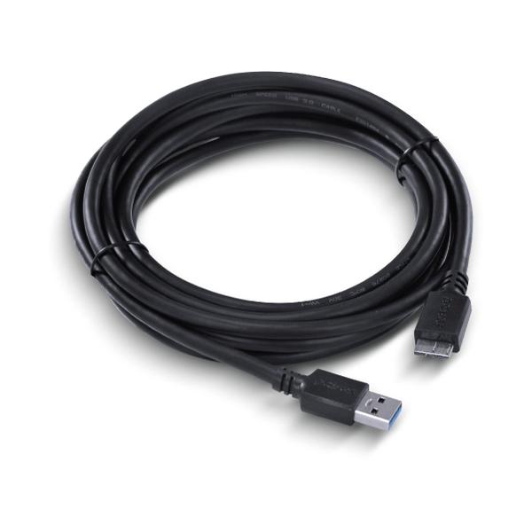 Imagem de Cabo para HD Externo USB a 3.0 Macho para Micro USB B 3.0 (10 Pinos) MA0CHO 28AWG Puro Cobre 3 Metro