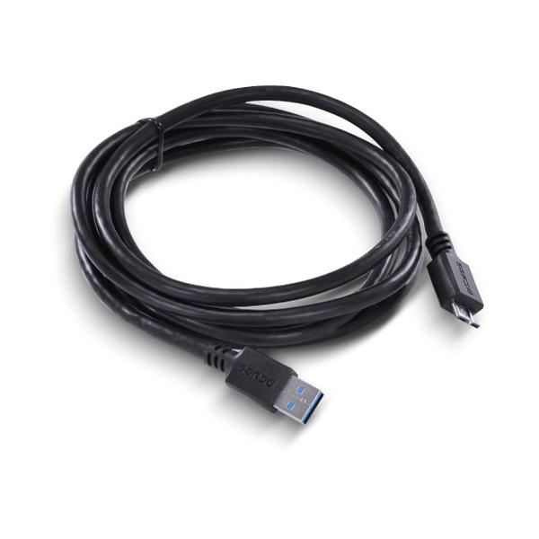 Imagem de Cabo para hd externo usb a 3.0 macho para micro usb b 3.0 (10 pinos) macho 28awg puro cobre 2 metros - puamcm3-2 pcyes