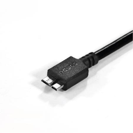 Imagem de Cabo Para Hd Externo Usb A 3.0 Macho Para Micro Usb B 3.0 (10 Pinos) Macho 28awg Puro Cobre 3 Metros - Puamcm3-3