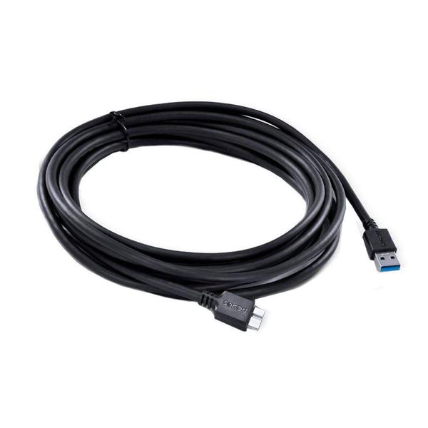 Imagem de Cabo para HD Externo USB A 3.0 Macho x Micro USB B 3.0 (10 pinos), PCYes, 5 metros - 29296