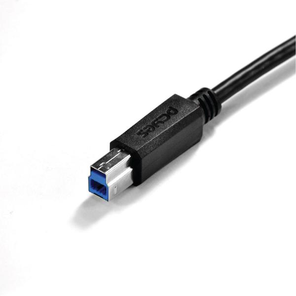 Imagem de Cabo Para Impressora E Hd Externo Usb A 3.0 Macho Para Usb B 3.0 Macho 28awg Puro Cobre 2 Metros - Puabm3-2