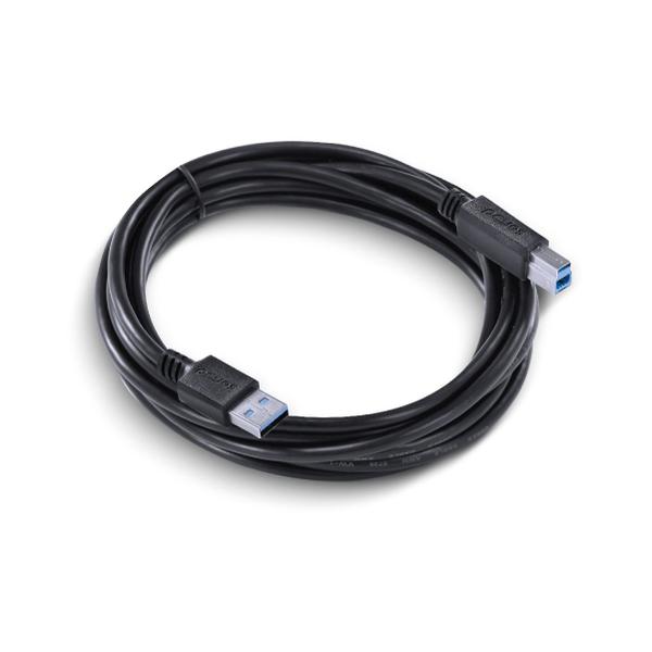 Imagem de Cabo Para Impressora E Hd Externo Usb A 3.0 Macho Para Usb B 3.0 Macho 28awg Puro Cobre 3 Metros - Puabm3-3