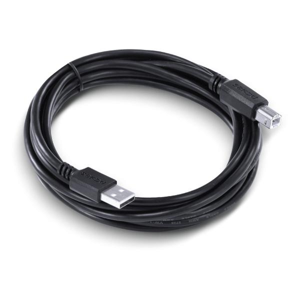 Imagem de Cabo para Impressora USB a 2.0 Macho para USB B 2.0 Macho 28AWG Puro Cobre 3 Metros - PUABM2-3