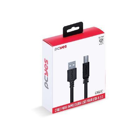 Cabo Para Impressora Usb A 2.0 Macho Para Usb B 2.0 Macho 28awg Puro Cobre 3 Metros - Puabm2-3 - PCYES Imagem de Cabo Para Impressora Usb A 2.0 Macho Para Usb B 2.0 Macho 28awg Puro Cobre 3 Metros - Puabm2-3