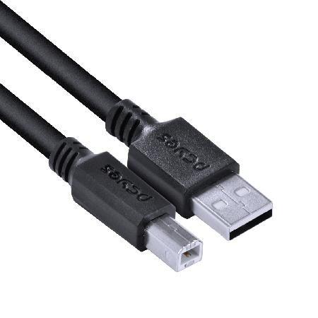 Imagem de Cabo Para Impressora Usb A 2.0 Macho Para Usb B 2.0 Macho 28awg Puro Cobre 3 Metros - Puabm2-3