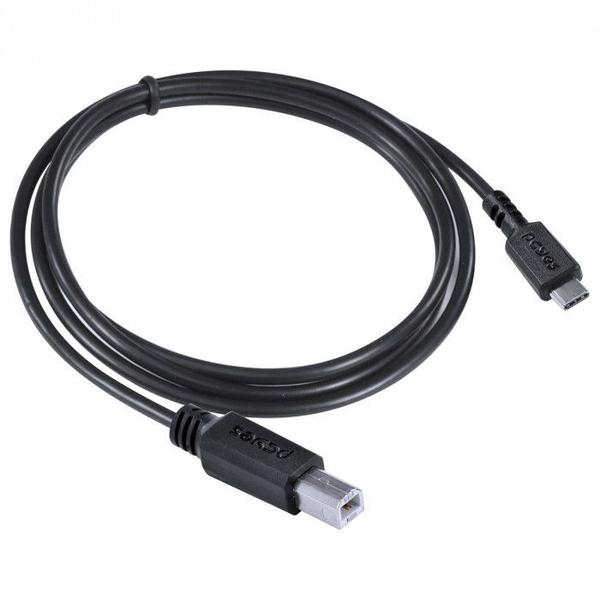 Imagem de Cabo para impressora usb tipo c para usb b 2.0 1 metro preto - pucbp-1