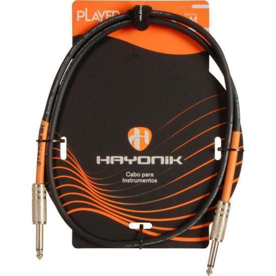 Imagem de Cabo Para Instrumentos Player P10 X P10 1M Preto Hayonik