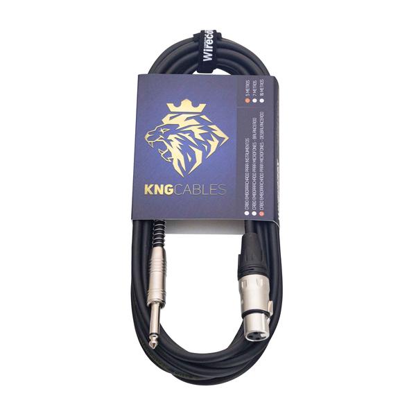 Imagem de Cabo Para Microfone Desbalanceado Xlr P10 5 Metros King Wireconex