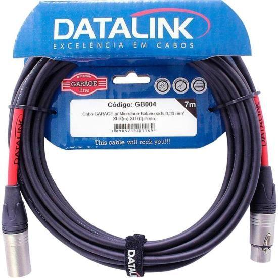 Imagem de Cabo Para Microfone Garage XLR(m) XLR(f) 7m Datalink