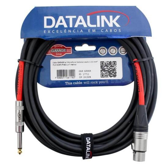 Imagem de Cabo Para Microfone Garage Xlr(m) xlr(f) 7m Datalink