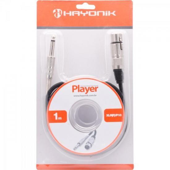 Imagem de Cabo para Microfone Hayonik Player XLR(F) X P10 1m Preto