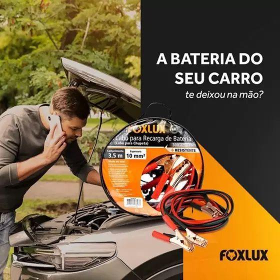 Imagem de Cabo para recarga de bateria foxlux 3,5m fio 10mm