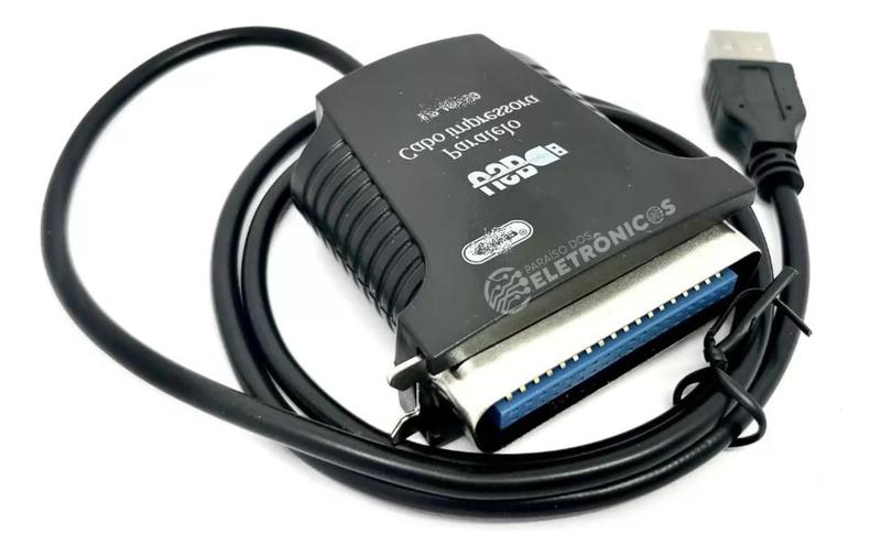 Imagem de Cabo Paralelo Usb Adaptador Impressora Femea KPAD109