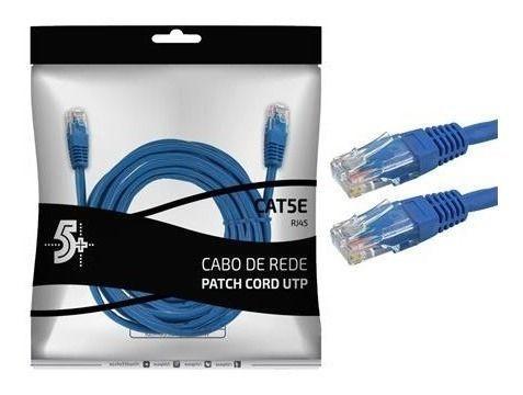 Imagem de Cabo patch info - patch cord cat5e utp - 10m - azul