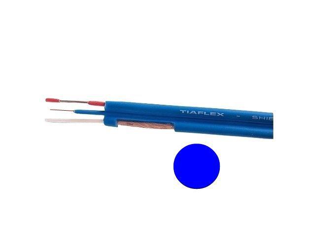 Cabo PHILIPS Emborrachado 02 Vias + Terra 2 x 0,50mm² Tiaflex Azul - Metro Imagem de Cabo PHILIPS Emborrachado 02 Vias + Terra 2 x 0,50mm² Tiaflex Azul - Metro