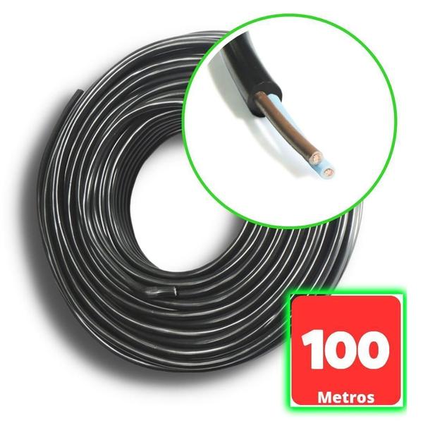 Cabo Pp 2 Vias 1,5Mm 2X1,5Mm Flexível Rolo 100Mts 100%Cobre - Technoise Imagem de Cabo Pp 2 Vias 1,5Mm 2X1,5Mm Flexível Rolo 100Mts 100%Cobre